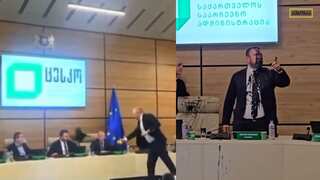 Georgia parliamentary polls: Election chief doused in black paint as opposition alleges rigging. Watch
