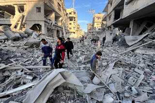 Gaza: 26 killed, 59 missing as Israeli air strike levels residential building