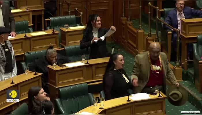 New Zealand: Māori Protesters Protest Outside Parliament Against Treaty Bill