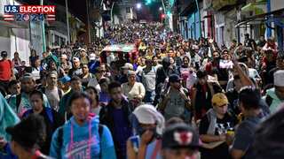 Hundreds of migrants set out on 2,600-kilometre trek to US border before Trump takes office
