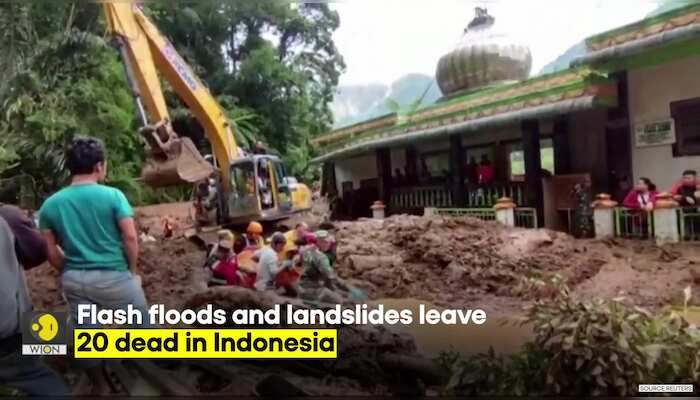 Indonesia Landslide: Rescuers dig through mud for survivors after landslide, At Least 20 killed