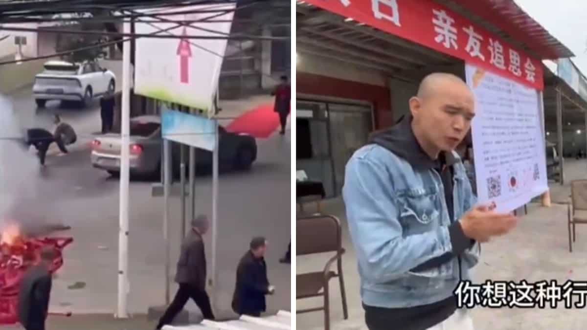 Watch: Killer bursts firecrackers, hosts banquets outside house of victim after release