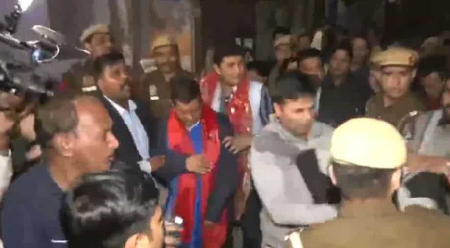 AAP decries 'attack' on Arvind Kejriwal, police detain man for throwing 'water' at ex-CM
