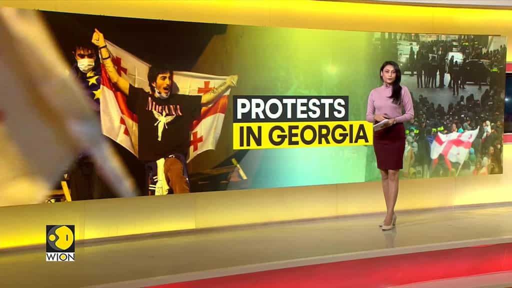 Violent Protests Erupt In Georgia Again