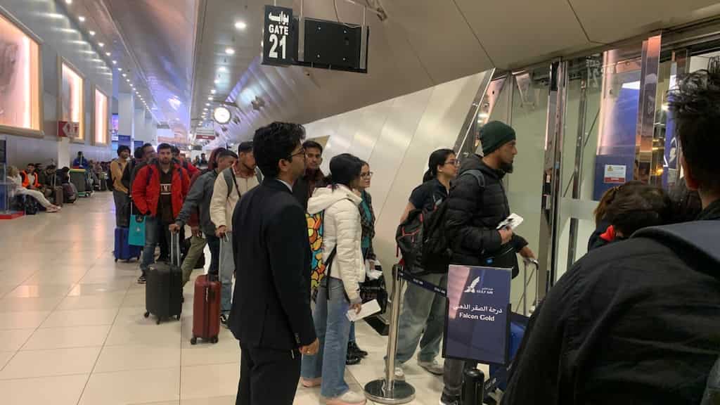 Indian passengers stranded in Kuwait for more than 13 hours finally depart for Manchester