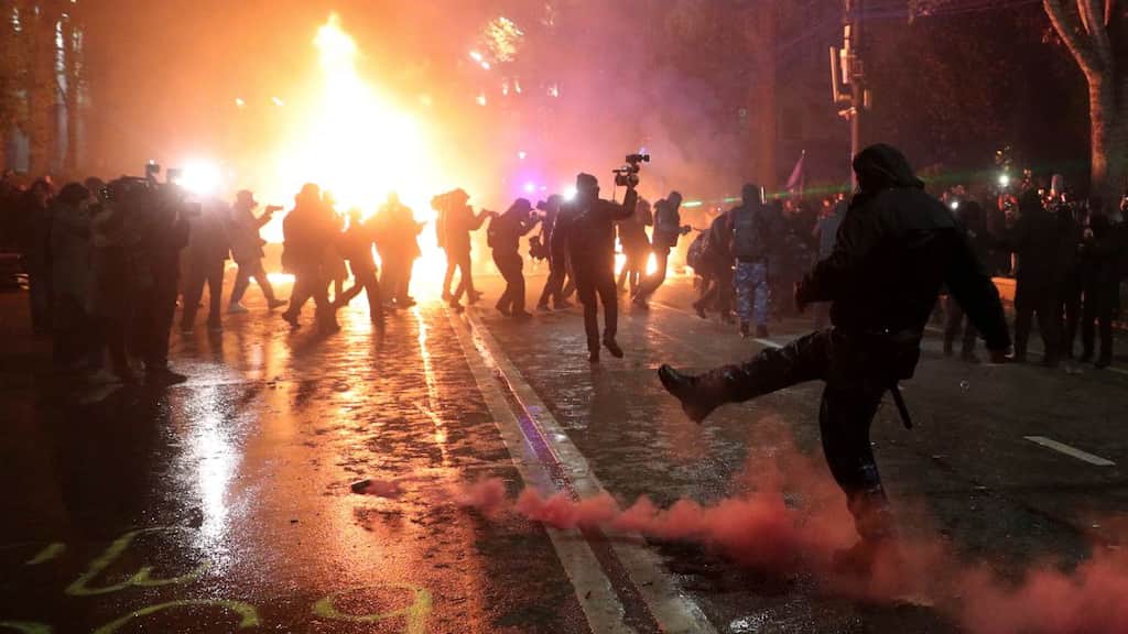 Tens of thousands head back to streets in Georgia over pro-EU protests, prez says protesters 'standing firm'