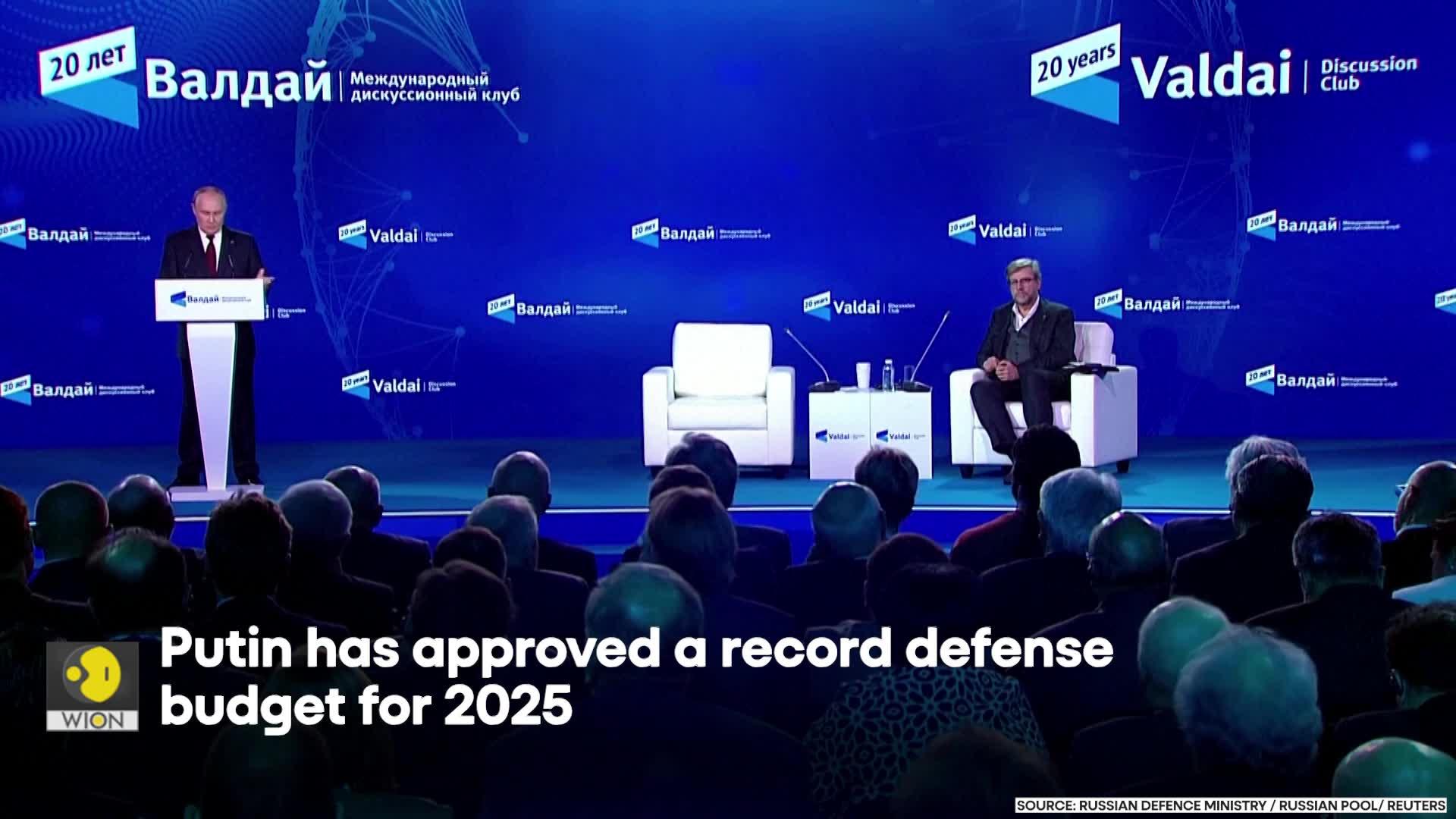 Russia-Ukraine War: Putin Approves $126Bn For Defence In 2025 Budget As War Effort Intensifies