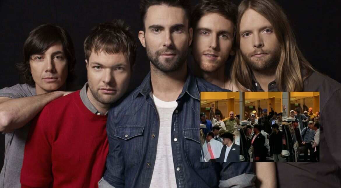 Maroon 5 is in India for their first performance, watch videos inside Maroon 5 is in India for their first performance, watch videos inside