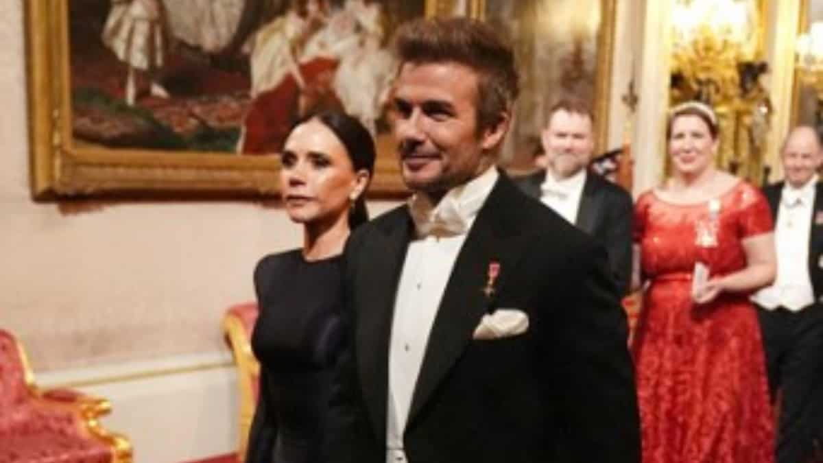 David and Victoria Beckham attend King's state banquet for Qatar Emir. Is knighthood near?