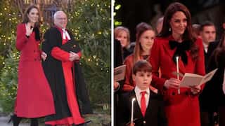 Kate Middleton reflects on 'difficult times' as she attends Christmas service with Prince William, kids