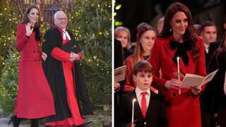 Kate Middleton reflects on 'difficult times' as she attends Christmas service with Prince William, kids