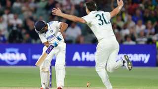BGT 2024-25: WATCH | Rohit bowled by Pat Cummins BEAUTY, Gill castled by Starc 'BANANA SWING'