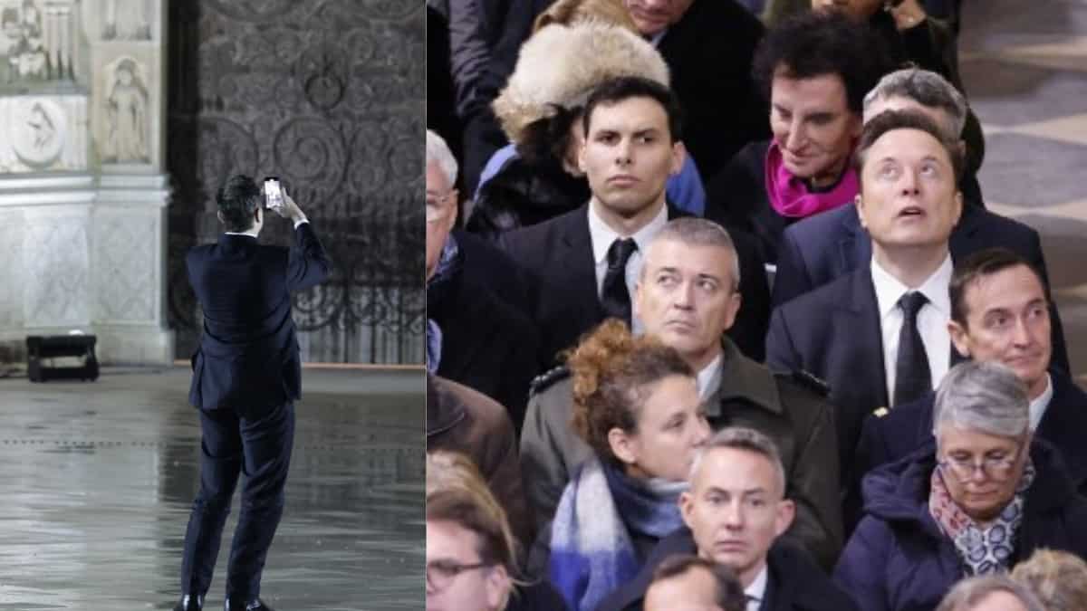 Elon Musk the surprise guest attends Notre Dame reopening in Paris with Donald Trump