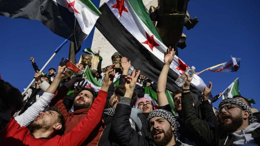 Syrians hold cheerful rallies across Europe to celebrate fall of Assad