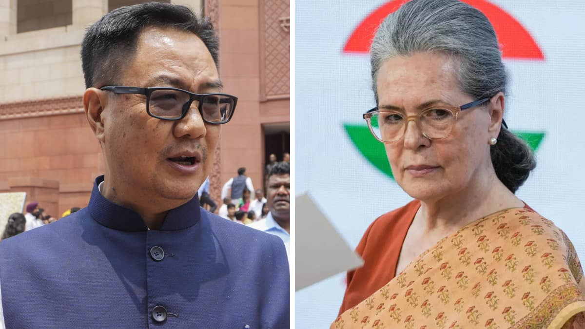 BJP's Kiren Rijiju calls Sonia Gandhi-George Soros link 'serious concern', Congress pushes back BJP's Kiren Rijiju calls Sonia Gandhi-George Soros link 'serious concern', Congress pushes back
