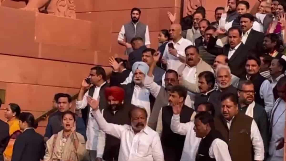 India: Both Houses of Parliament adjourned after opposition stages protests over Adani issue India: Both Houses of Parliament adjourned after opposition stages protests over Adani issue