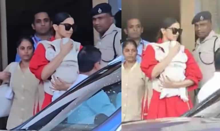 Deepika Padukone spotted with daughter Dua after surprise appearance at Diljit's concert Deepika Padukone spotted with daughter Dua after surprise appearance at Diljit's concert
