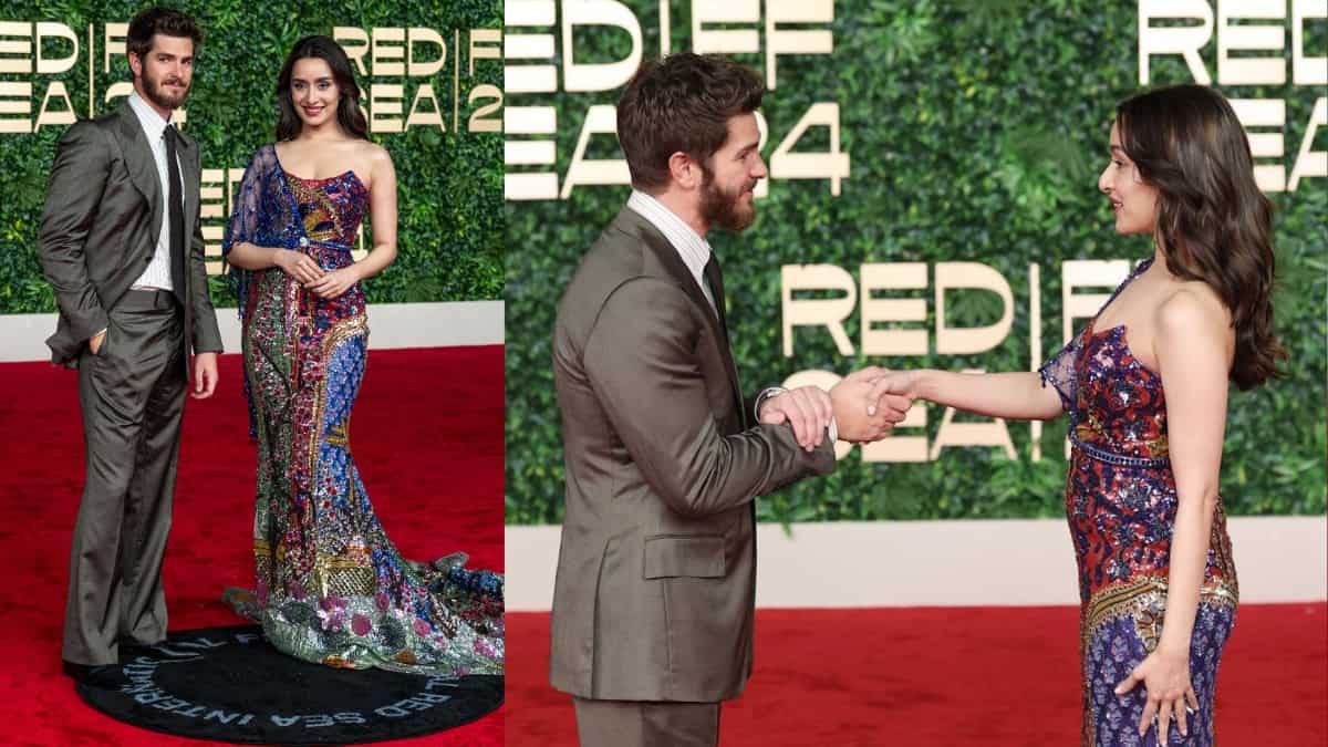 Shraddha Kapoor and Andrew Garfield pose at Red Sea International Film Fest; fans say 'We Ship' Shraddha Kapoor and Andrew Garfield pose at Red Sea International Film Fest; fans say 'We Ship'