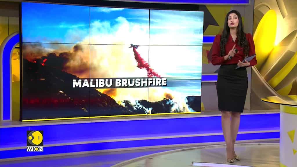 USA News | Malibu Brushfire: Firefighters Battle Wind-Driven Wildfire In California