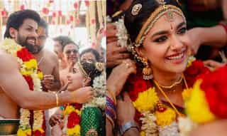 Inside actor Keerthy Suresh and Antony Thattil's traditional wedding | See pics