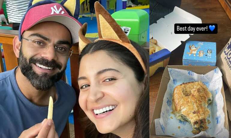 Virat Kohli and Anushka Sharma's seventh anniversary was all about food and cute faces