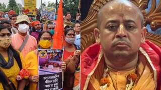 Hundreds of people protest in Kolkata over attacks on Hindus in Bangladesh, demand release of Chinmoy Das