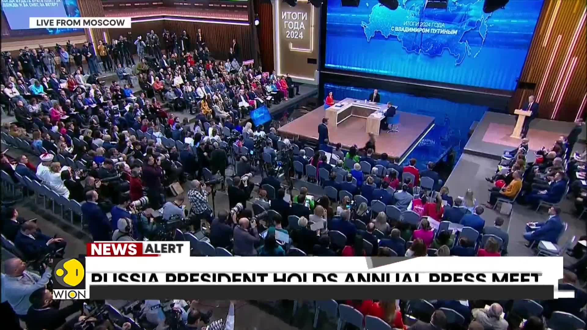 Russian President Holds Annual Press Meet