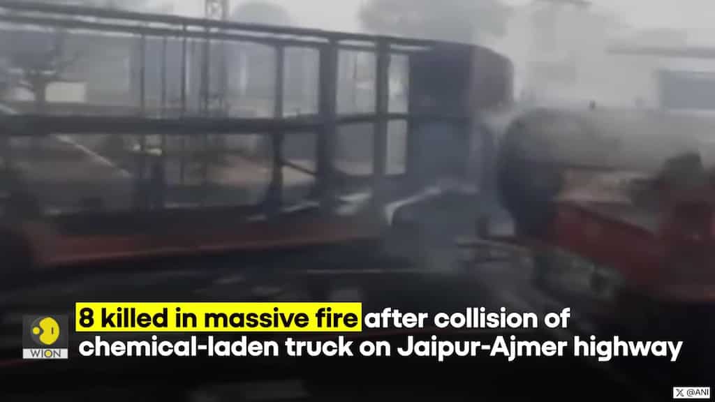 Jaipur: 8 Dead As Chemical-Laden Truck Collides With Other Vehicles On Highway