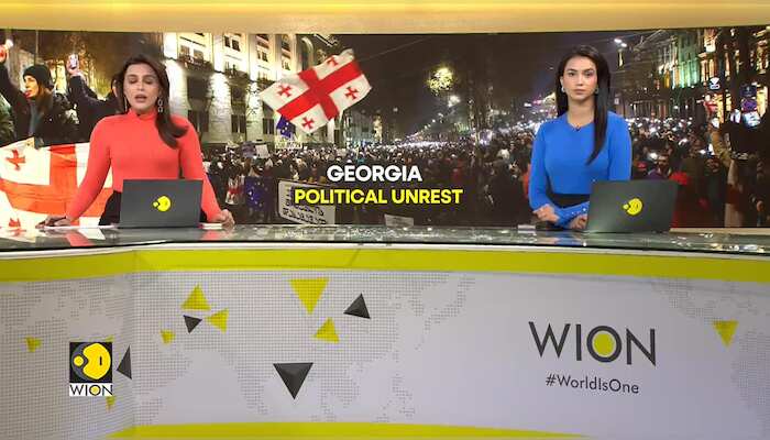 Georgia Political Unrest: Pro-EU Protests Continue Outside Georgian Parliament