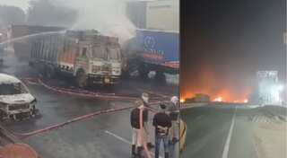 Video: 11 dead, dozens injured in India's Jaipur after collision between truck, LNG tanker