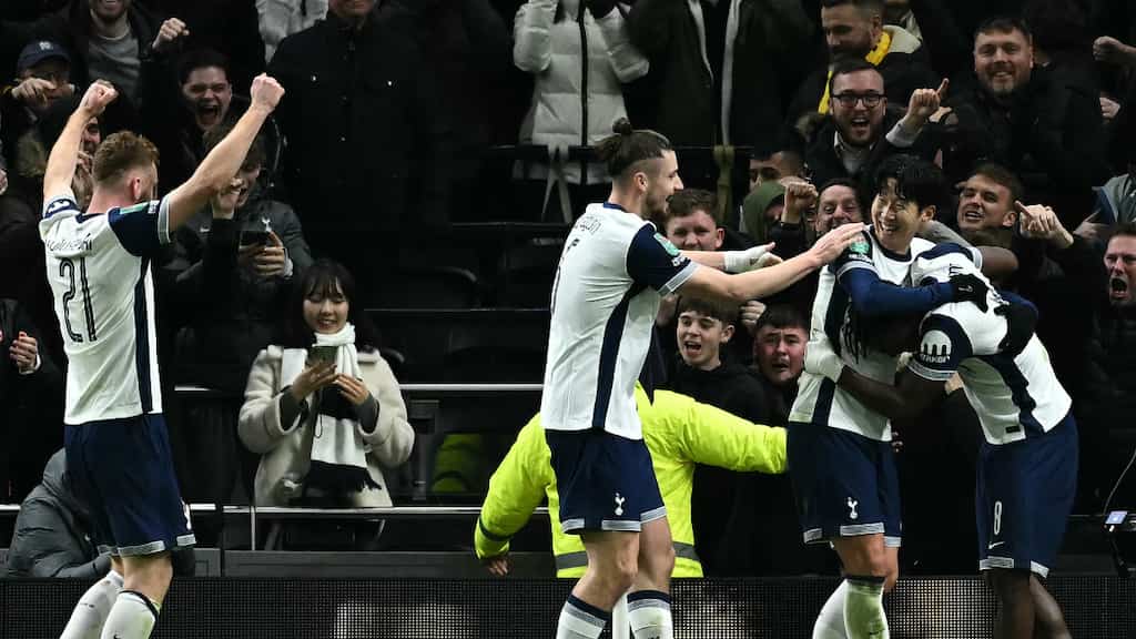 WATCH: Son Heung-min scores rare OLIMPICO goal in Tottenham's League Cup win over Manchester United
