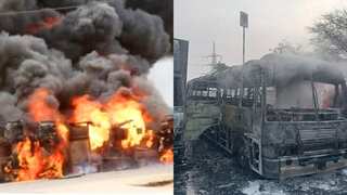 Jaipur truck collision: Shocking video shows massive explosion engulfing accident site. Watch!