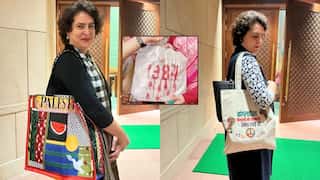 Priyanka Gandhi bag controversy: BJP mocks Congress MP, 'gifts' her bag featuring '1984' in red dripping ink