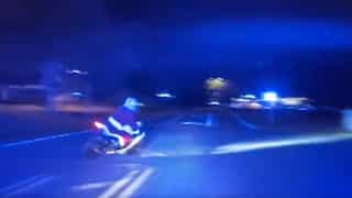 Watch- Sleigh must be in the shop: Santa on bike gets away from Florida cops in high-speed chase