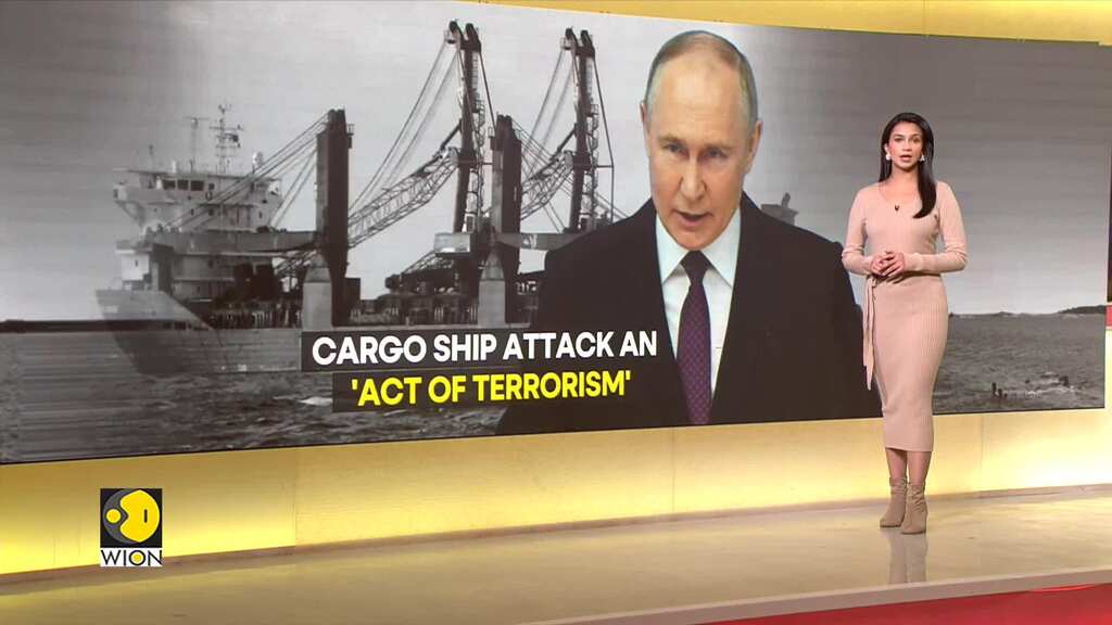 Russian company claims 'terrorist attack' sank cargo ship