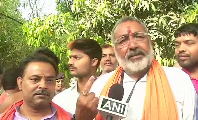 Union Minister and sitting MP from Nawada Giriraj Singh