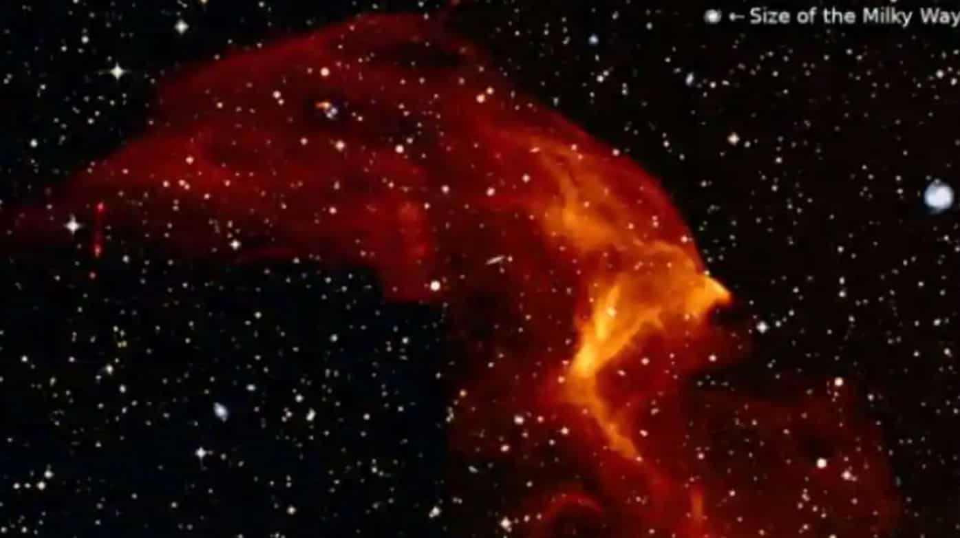 Galaxies are huge. Really huge. Our Milky Way galaxy is so huge that it would take light (at 300,000 kilometres per second) would take 100,000 years to travel from one end of the galaxy to the other.