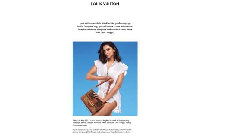 Deepika Padukone Soars As 1st Indian 'House Ambassador' Of Louis Vuitton -  DissDash