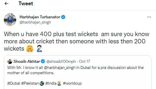 Harbhajan, Akhtar banter before Indo-Pak T20 WC clash