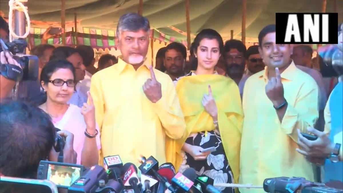 Chandrababu Naidu and his family members 