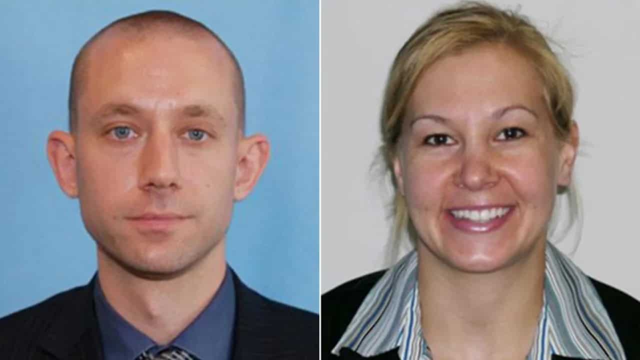 Special Agent Daniel Alfin (left) and Special Agent Laura Schwartzenberger
