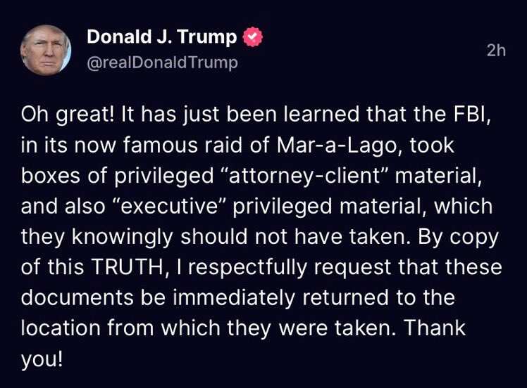 Donald Trump's statement