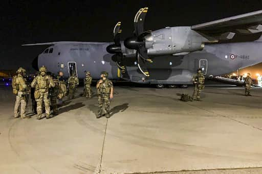 US cargo aircraft at Kabul airport