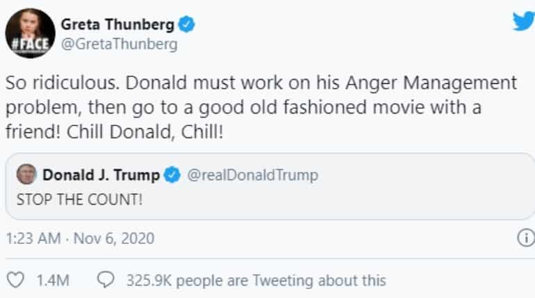 Greta Thunberg slams Donald trump