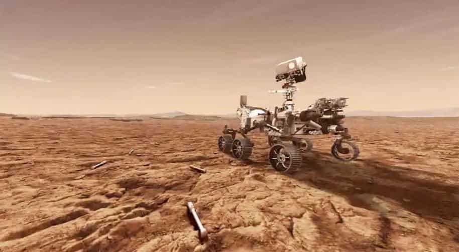 NASA Mars touchdown