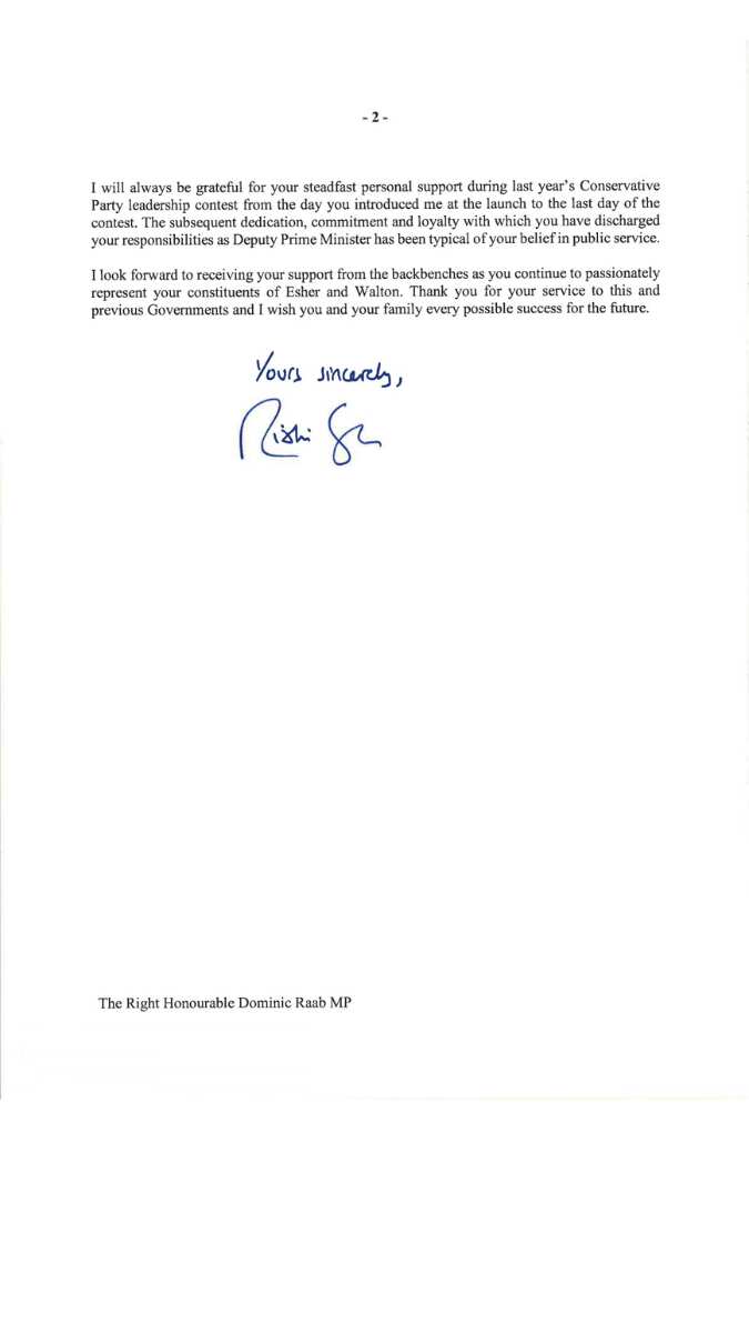 Sunak's letter 2