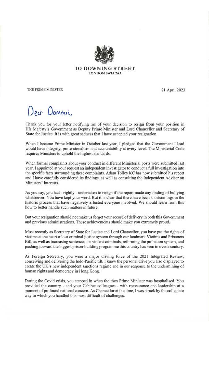 Sunak's letter 1