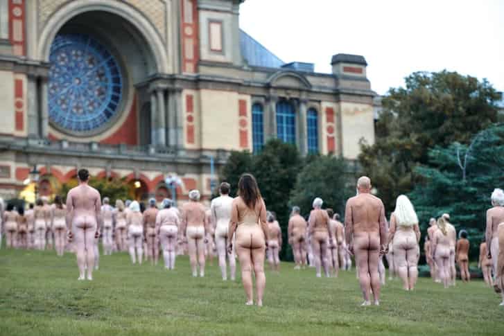 Volunteers at London's Alexandra Palace