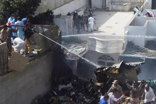 PIA plane crashes in Karachi