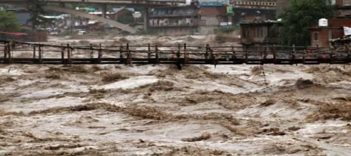 Bhunter valley Bhuntar Valley Bridge Collapse in Kullu, H.P. India, courtesy PTI